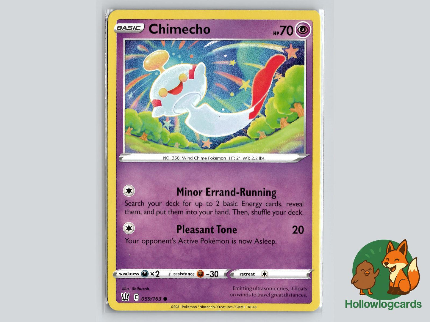 Chimecho (059/163) - Battle Styles Pokémon Card