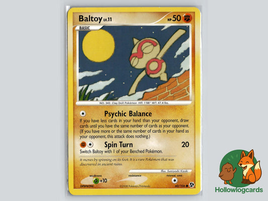 Baltoy (60/106) - Great Encounters Pokémon Card