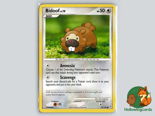 Bidoof (70/130) - Diamond & Pearl Pokémon Card