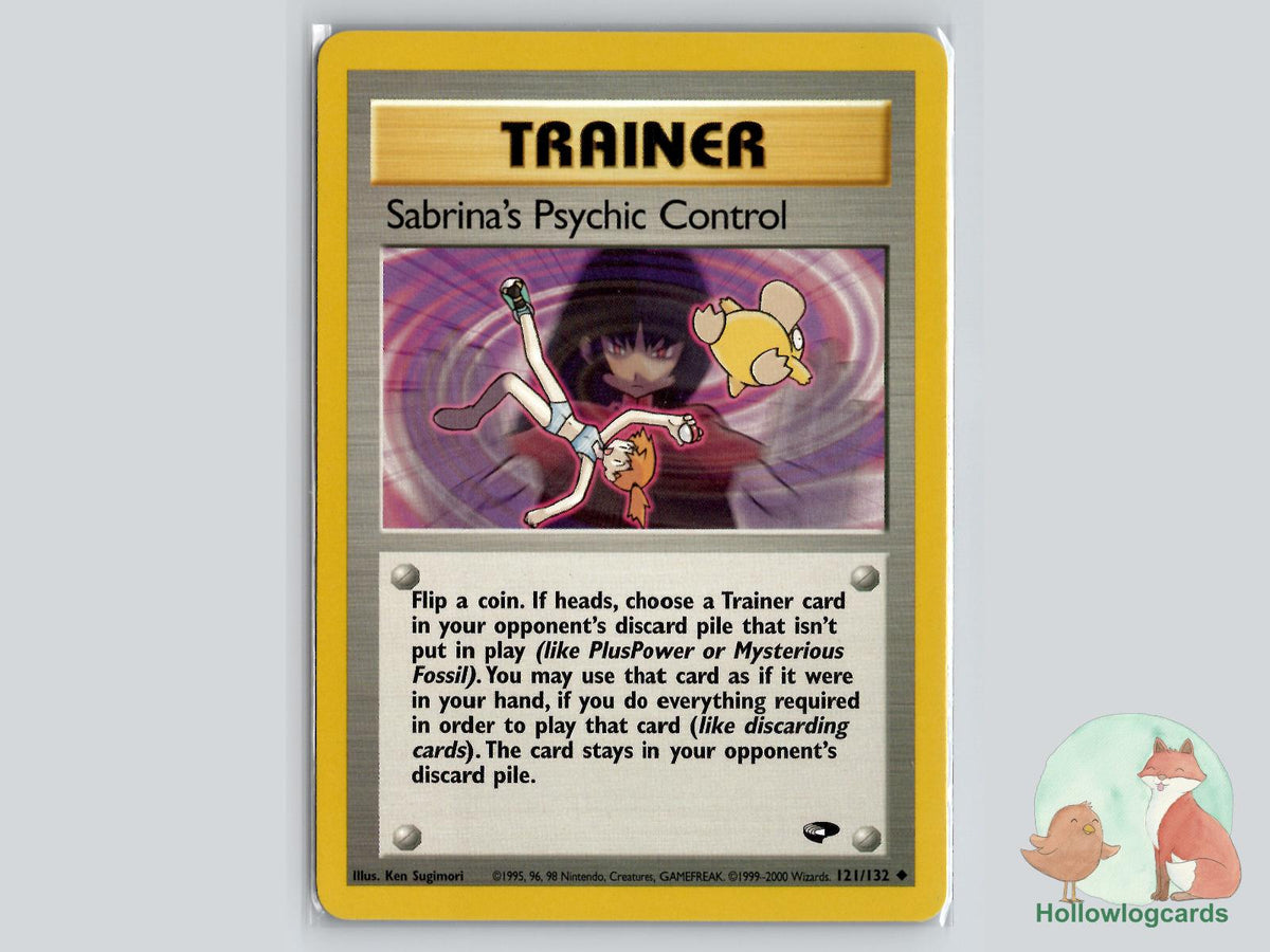Sabrina's Psychic Control (121/132) - Gym Challenge Pokémon Card
