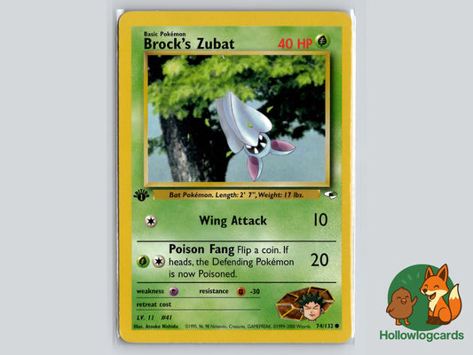 Image of Brocks Zubat Gym Heroes (G1) #74