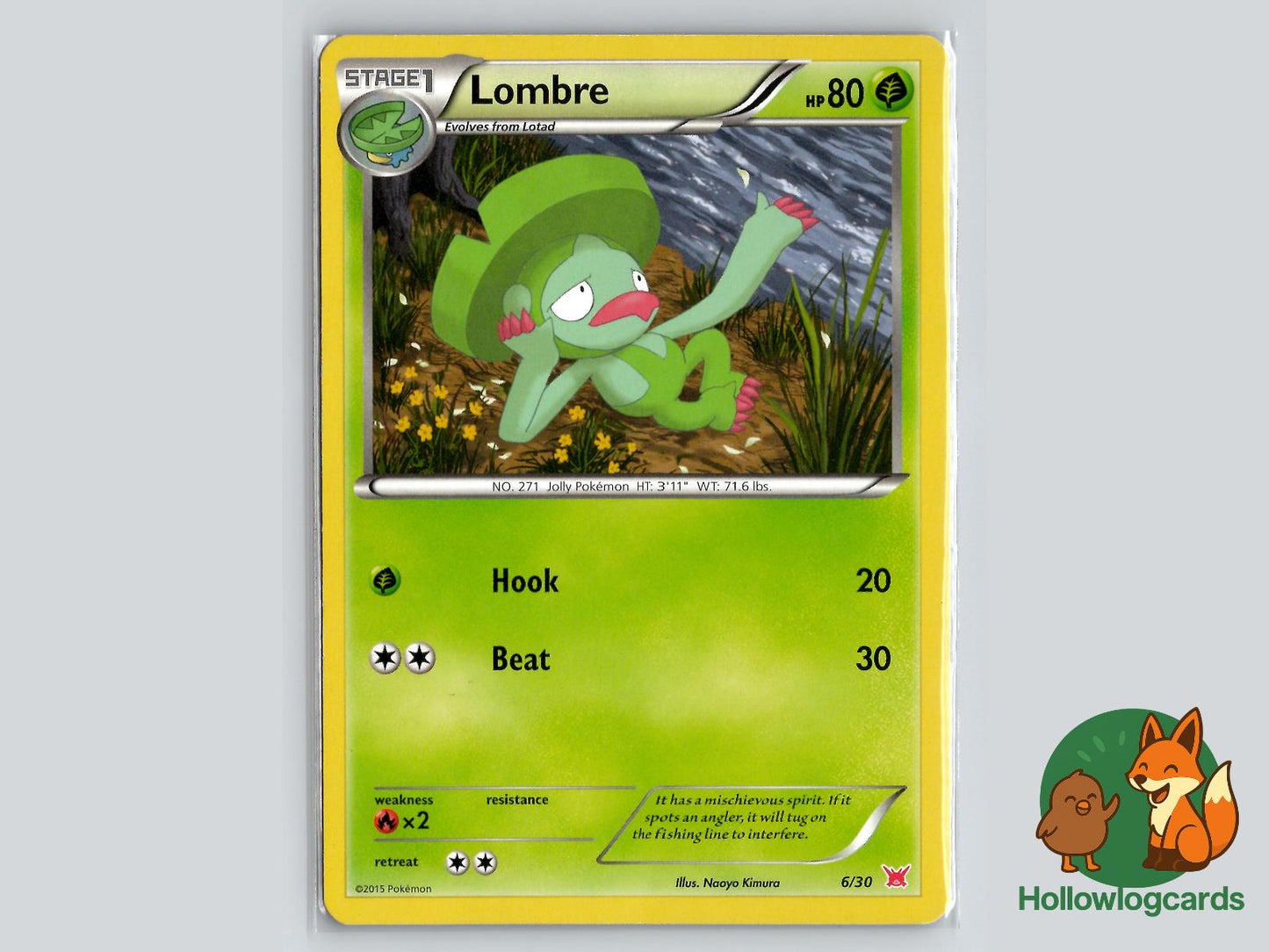 Lombre (6/30) - XY Pokémon Card