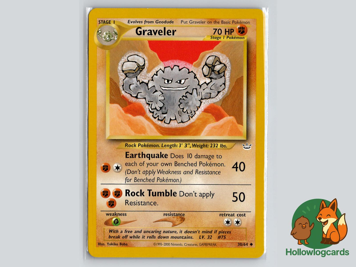 Graveler (30/64) - Neo Revelation Pokémon Card
