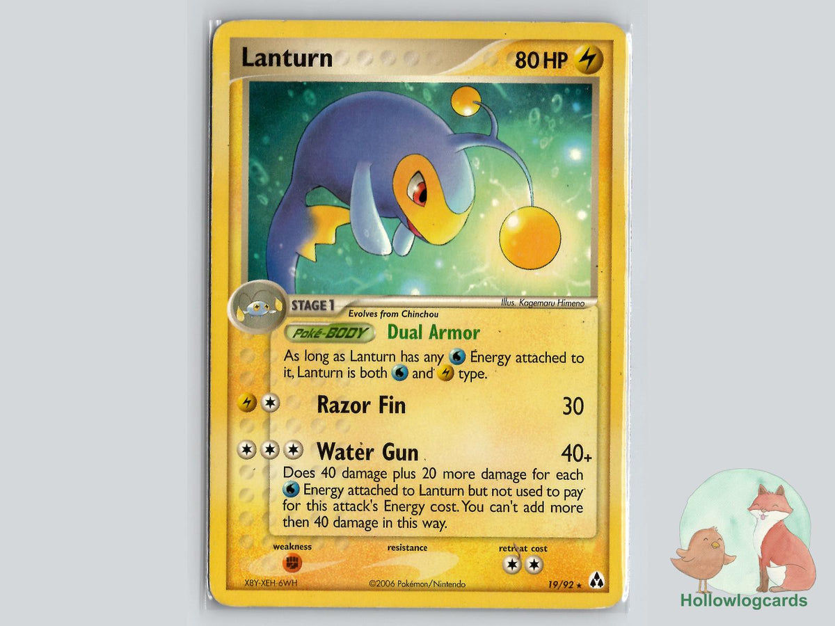 Lanturn (19/92) - Legend Maker Pokémon Card