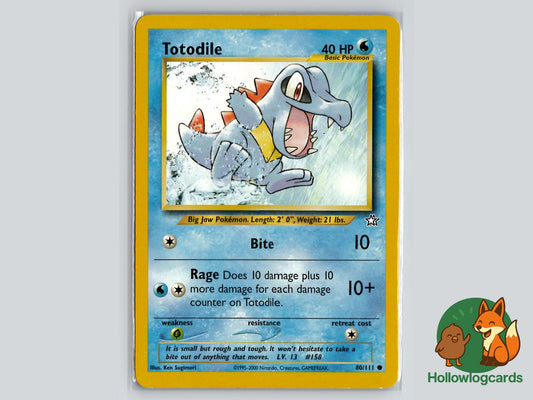 Totodile (80/111) - Neo Genesis Pokémon Card