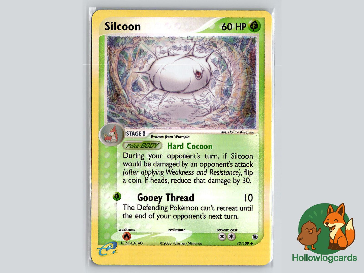 Silcoon (43/109) - Ruby & Sapphire Pokémon Card