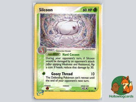 Silcoon (43/109) - Ruby & Sapphire Pokémon Card