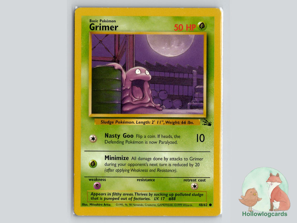 Grimer (48/62) - Fossil Pokémon Card