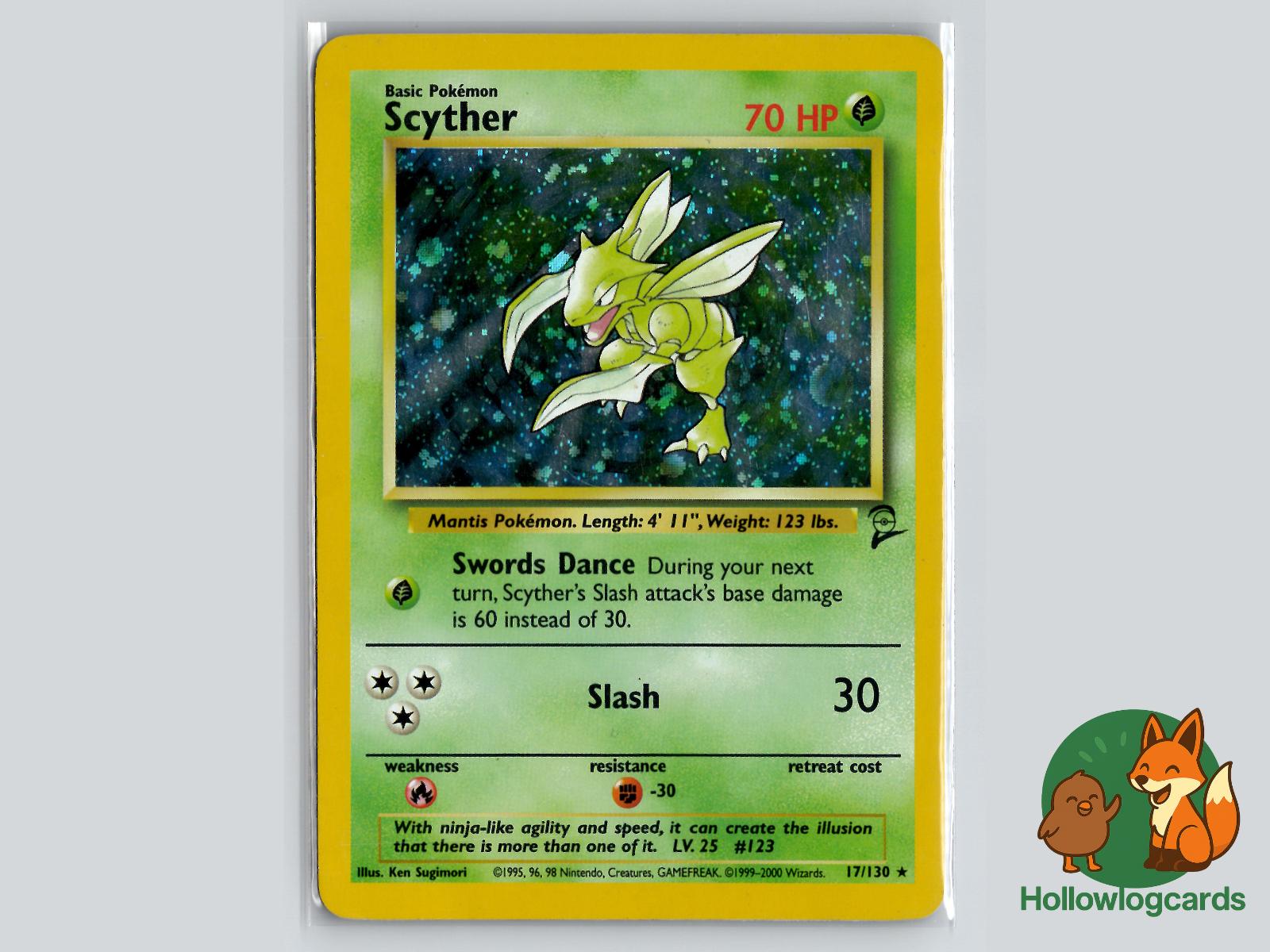 Scyther (17/130) - Base Set 2 Pokémon Card