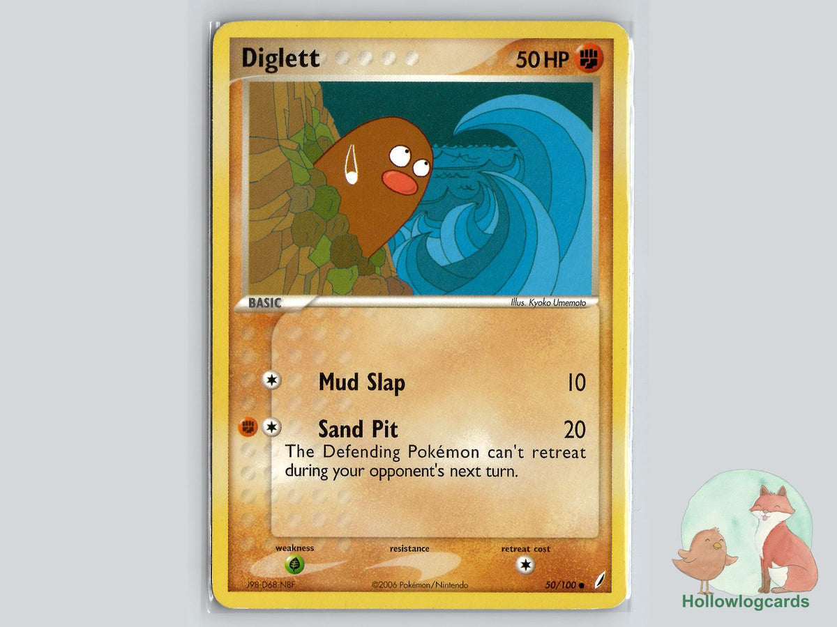 Diglett (50/100) - Crystal Guardians Pokémon Card