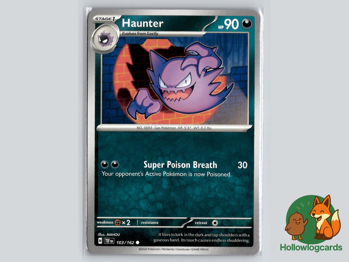 Haunter (103/162) - Temporal Forces Pokémon Card