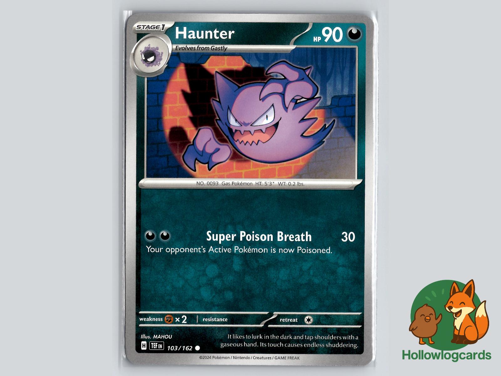 Haunter (103/162) - Temporal Forces Pokémon Card