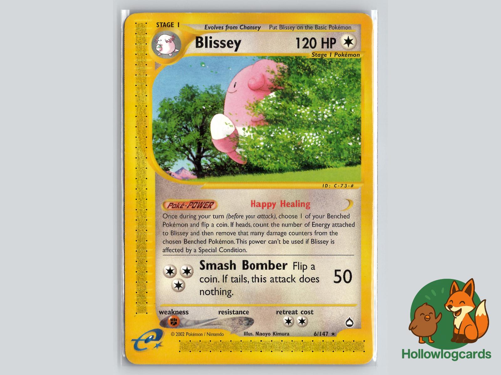 Blissey (6/147) - Aquapolis Pokémon Card