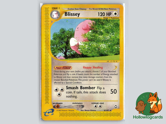 Blissey (6/147) - Aquapolis Pokémon Card