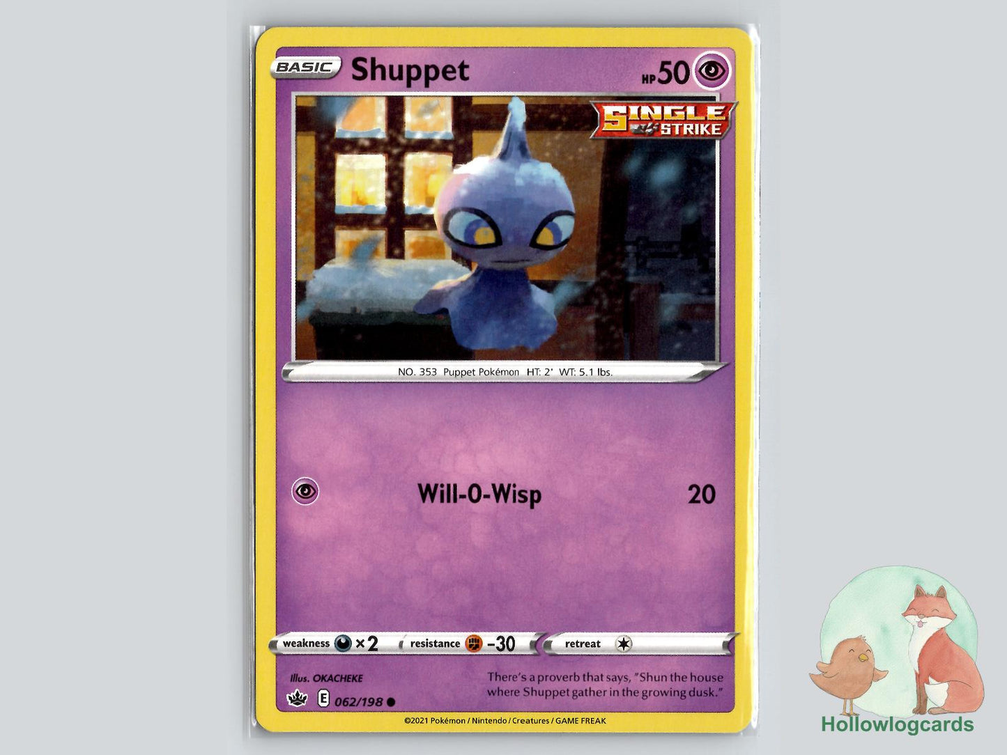 Shuppet (062/198) - Chilling Reign Pokémon Card