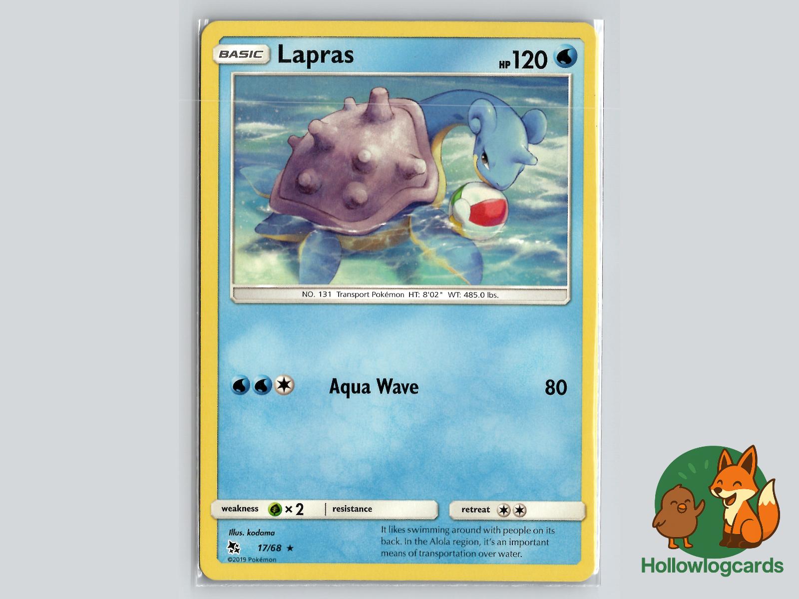 Lapras (17/68) - Hidden Fates Pokémon Card