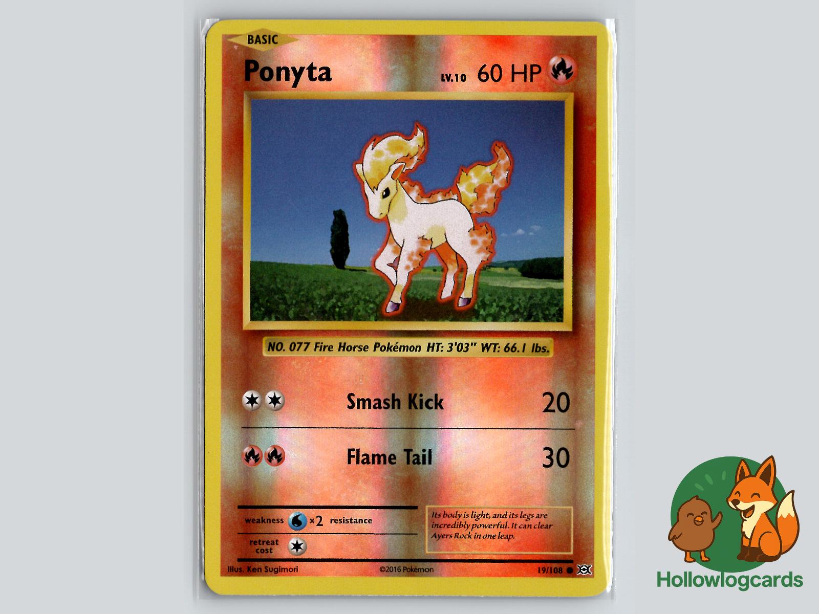 Ponyta (19/108) - Evolutions Pokémon Card