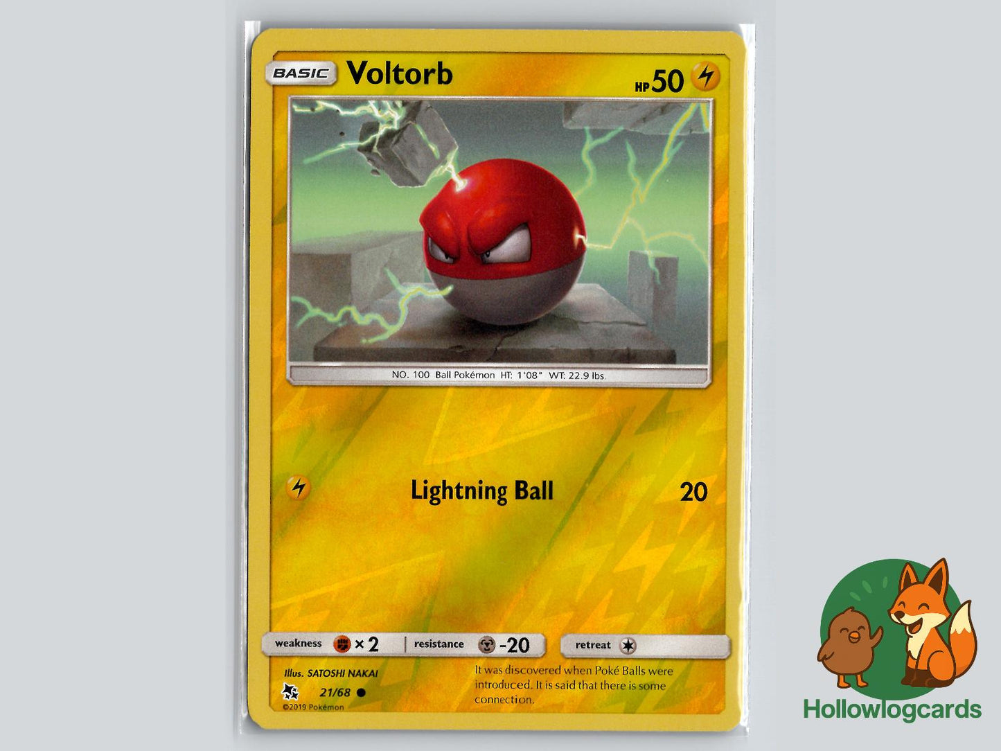 Voltorb (21/68) - Hidden Fates Pokémon Card