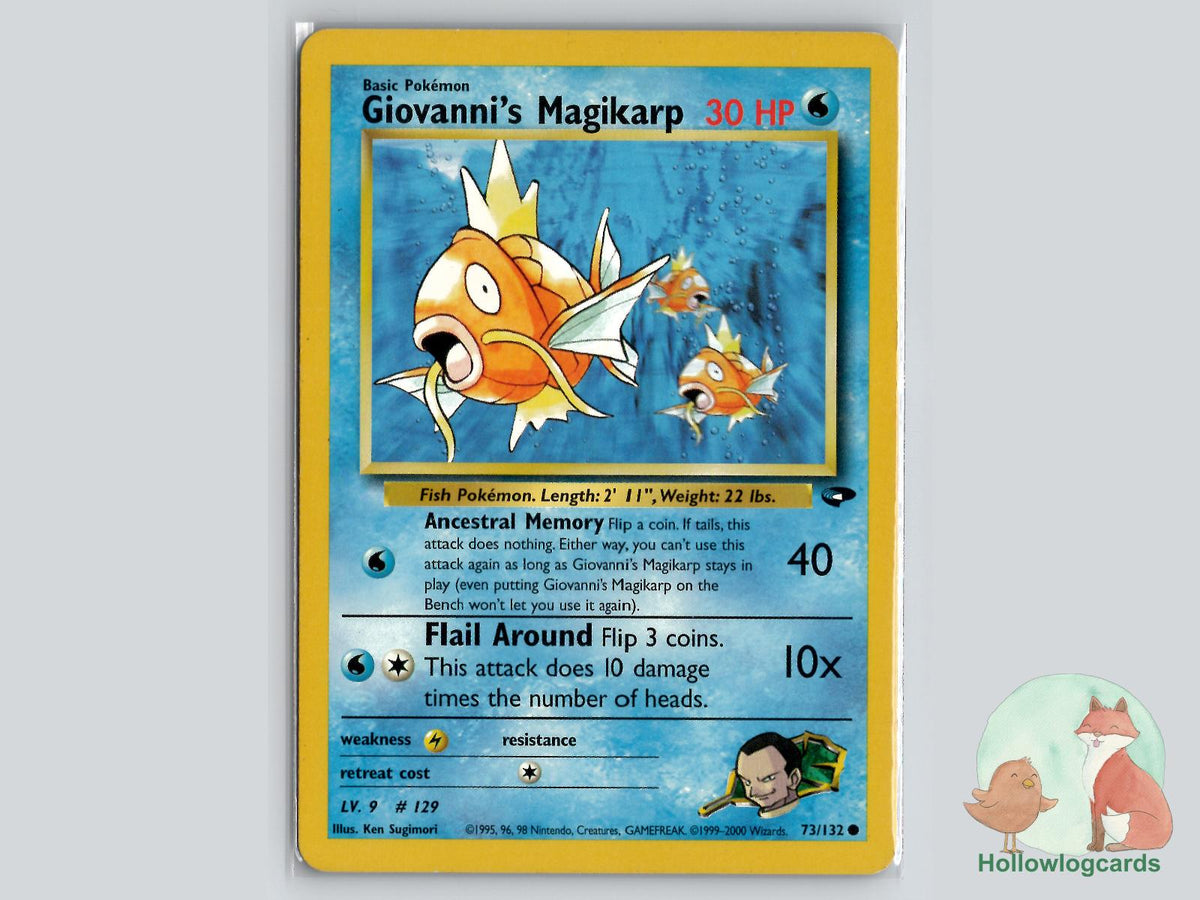 Giovanni's Magikarp (73/132) - Gym Challenge Pokémon Card