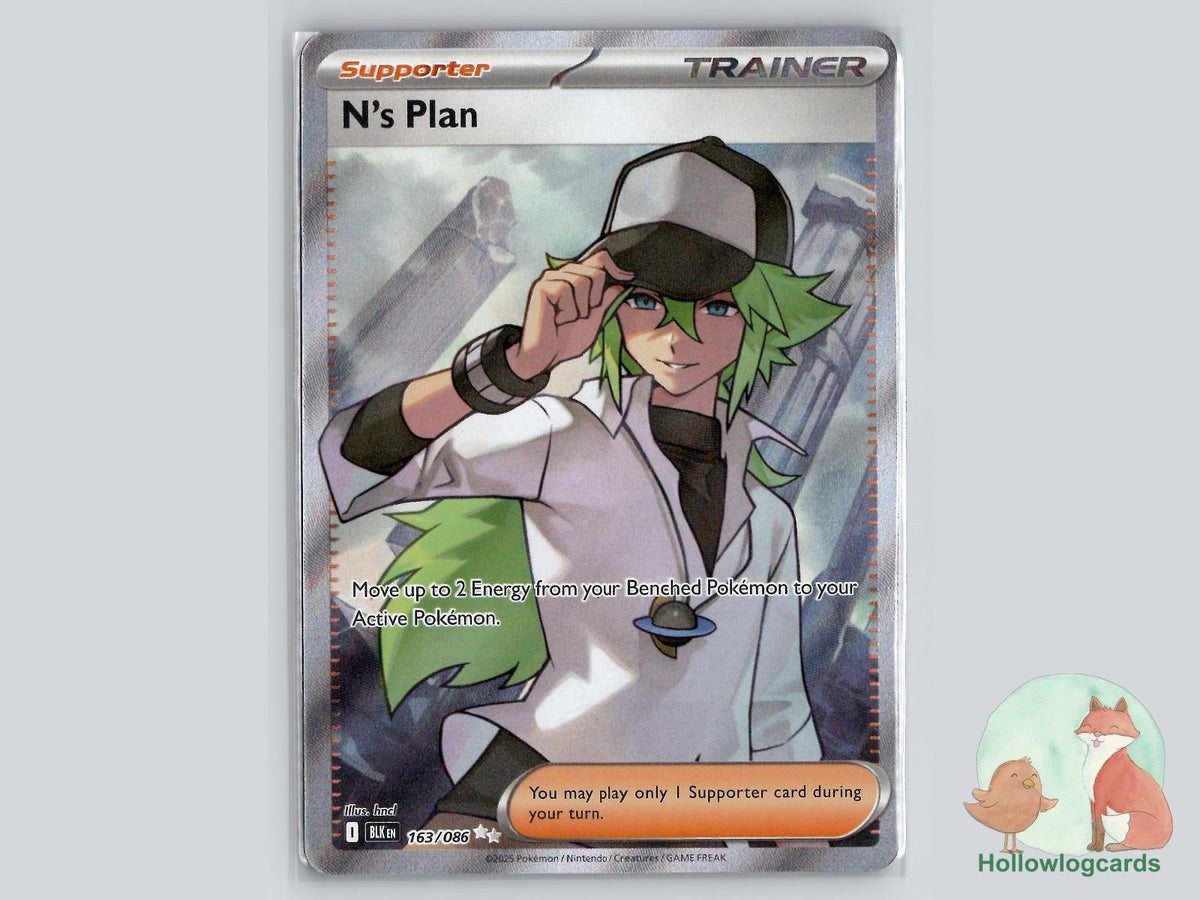 N's Plan (163/086) - Black Bolt Pokémon Card