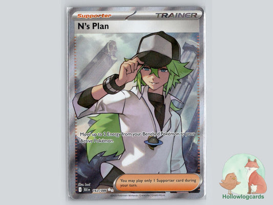 N's Plan (163/086) - Black Bolt Pokémon Card