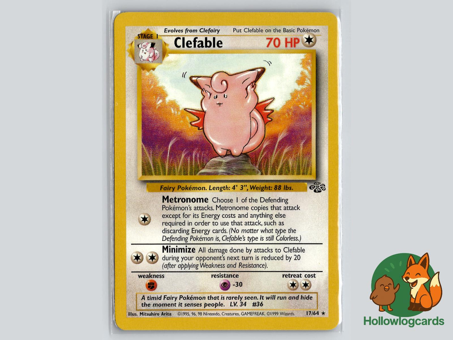 Clefable (17/64) - Jungle Pokémon Card