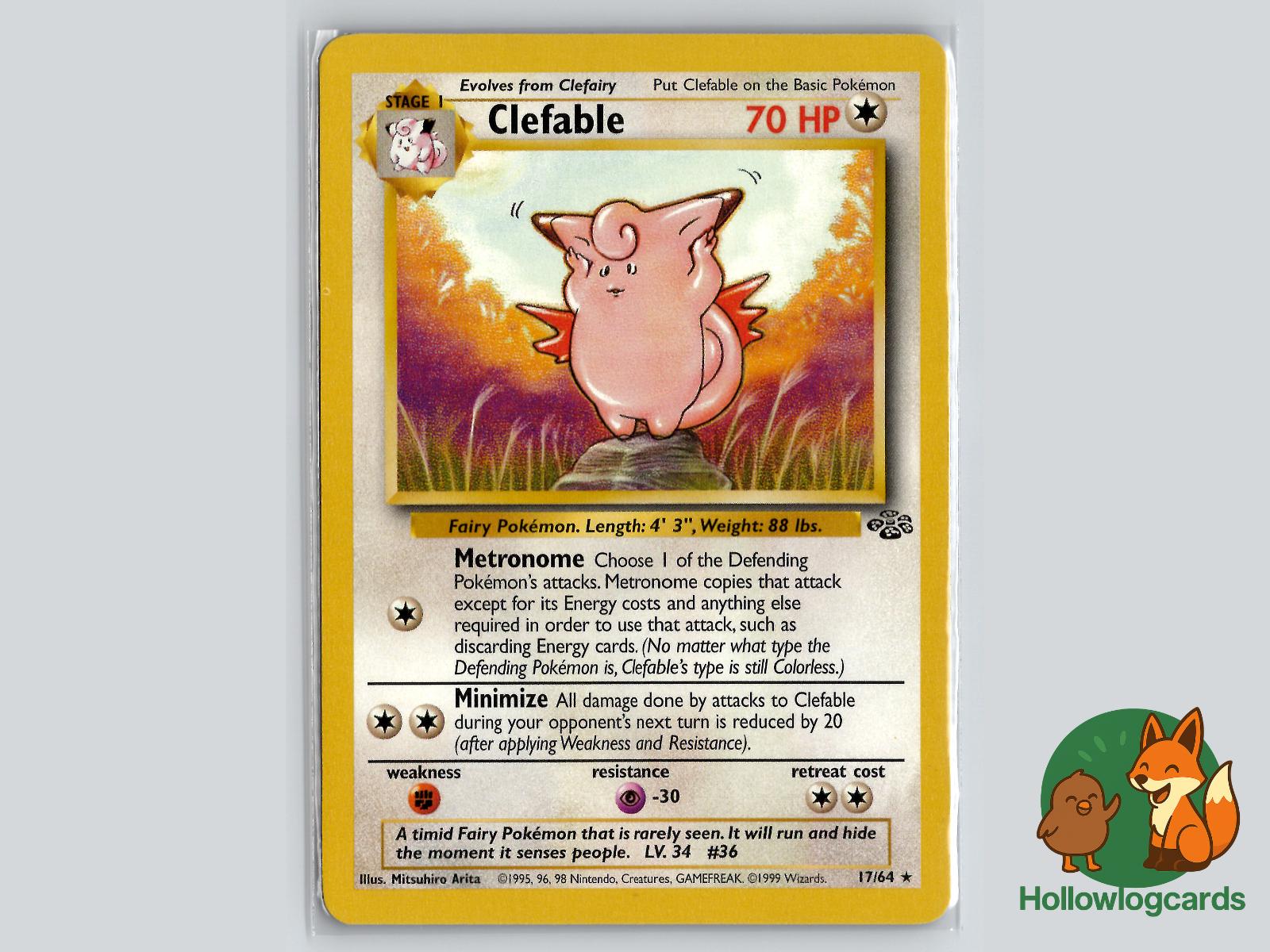 Clefable (17/64) - Jungle Pokémon Card