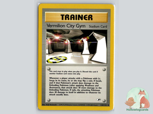 Vermilion City Gym (120/132) - Gym Heroes Pokémon Card