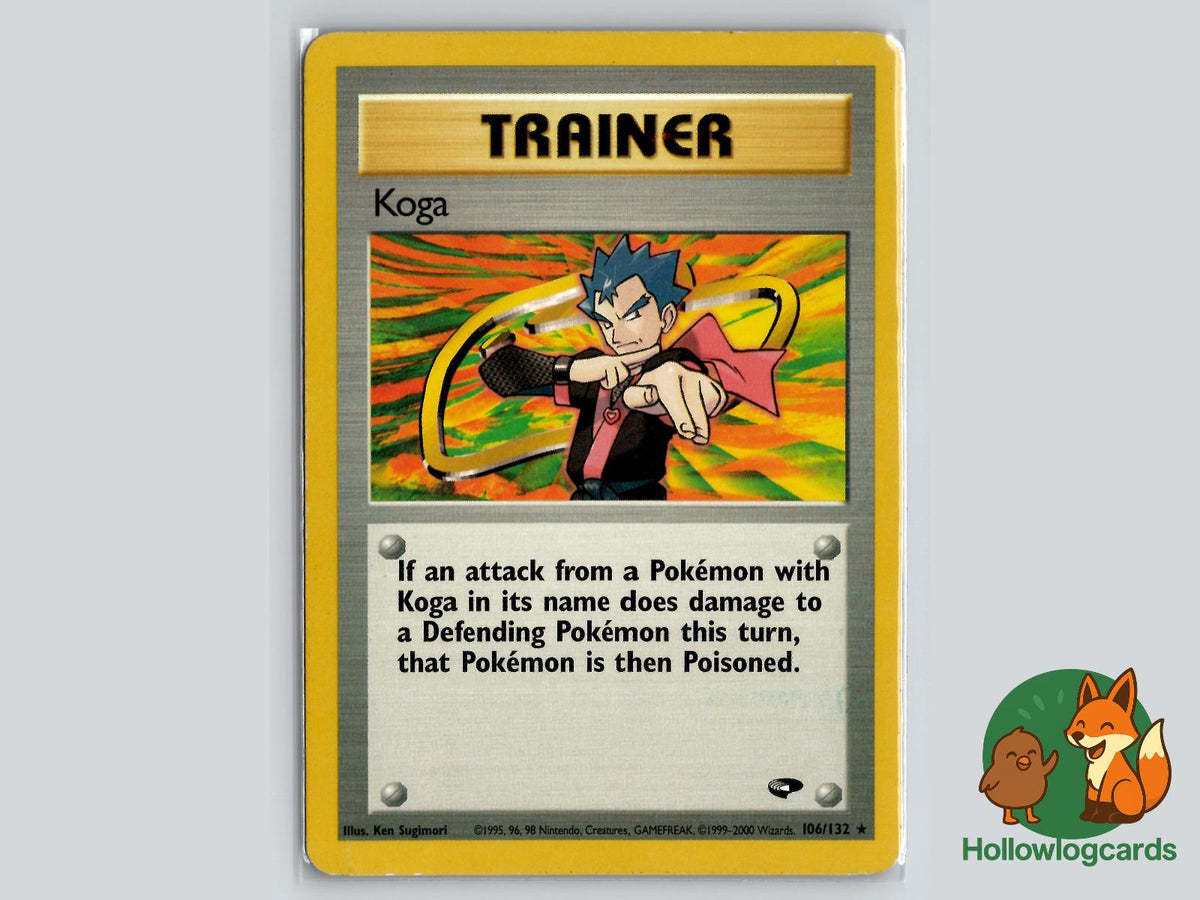 pokemon card koga (106/132) - Gym Challenge When your opponent attacks Style:Exit from Exile Best Pokémon TCG Trick Archen