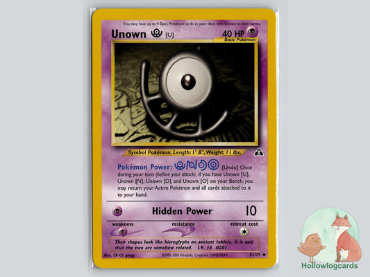 Unown [U] (51/75) - Neo Discovery Pokémon Card