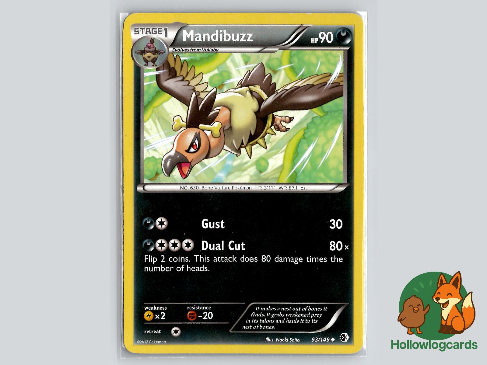 Mandibuzz (93/149) - Boundaries Crossed Pokémon Card