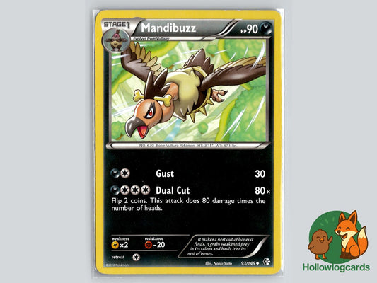 Mandibuzz (93/149) - Boundaries Crossed Pokémon Card