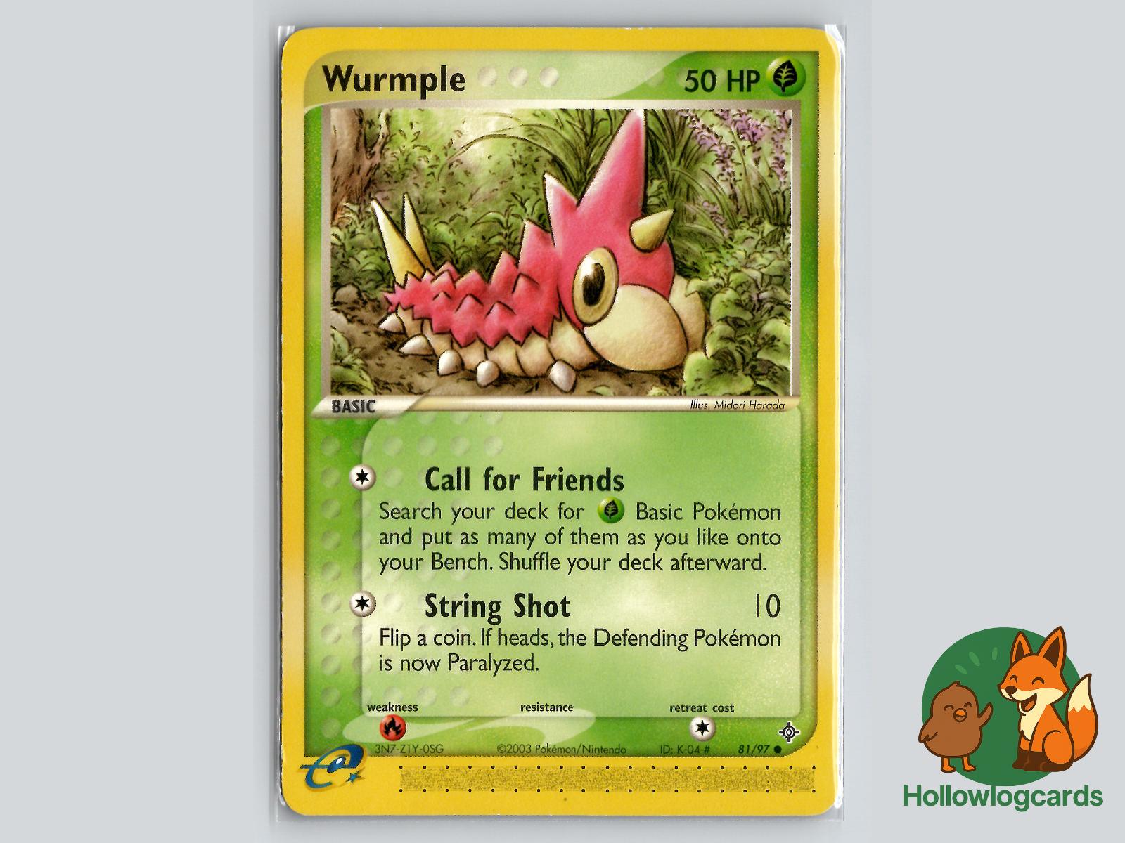 Wurmple (81/97) - Dragon Pokémon Card