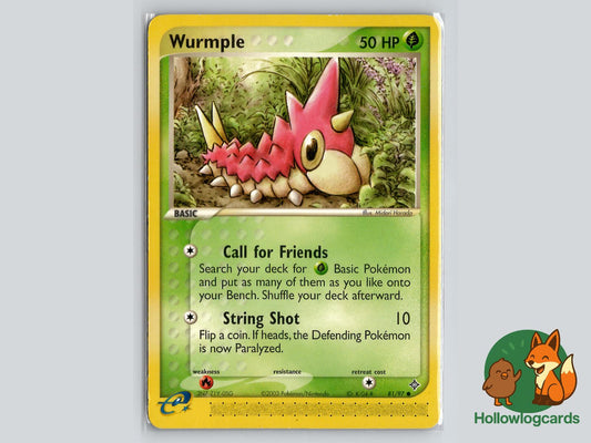 Wurmple (81/97) - Dragon Pokémon Card