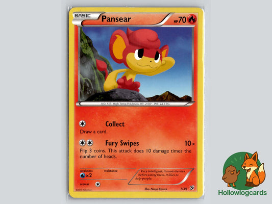 Pansear (7/39) - Kalos Starter Set Pokémon Card