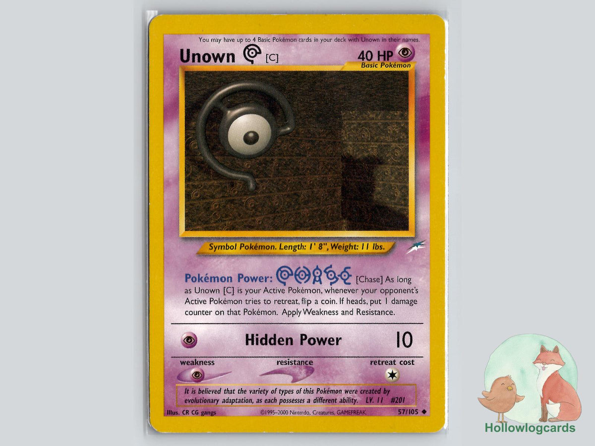 Unown [C] (57/105) - Neo Destiny Pokémon Card