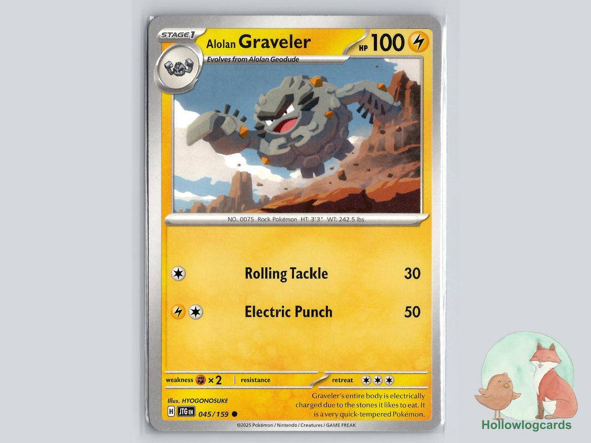 Alolan Graveler (045/159) - Journey Together Pokémon Card