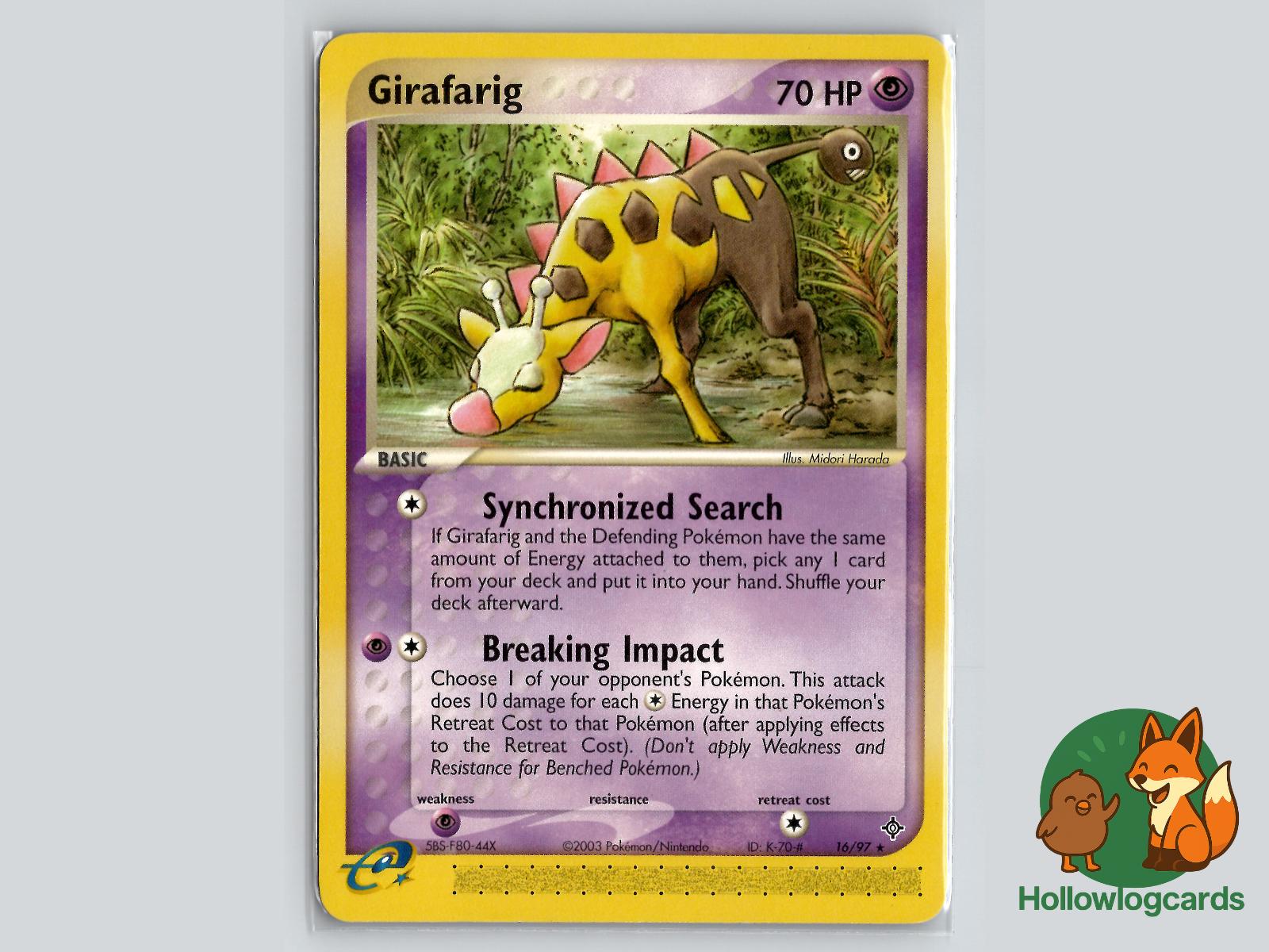 Girafarig (16/97) - Dragon Pokémon Card