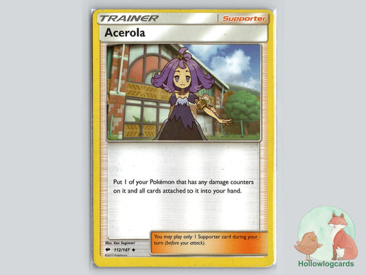Acerola (112/147) - Burning Shadows Pokémon Card