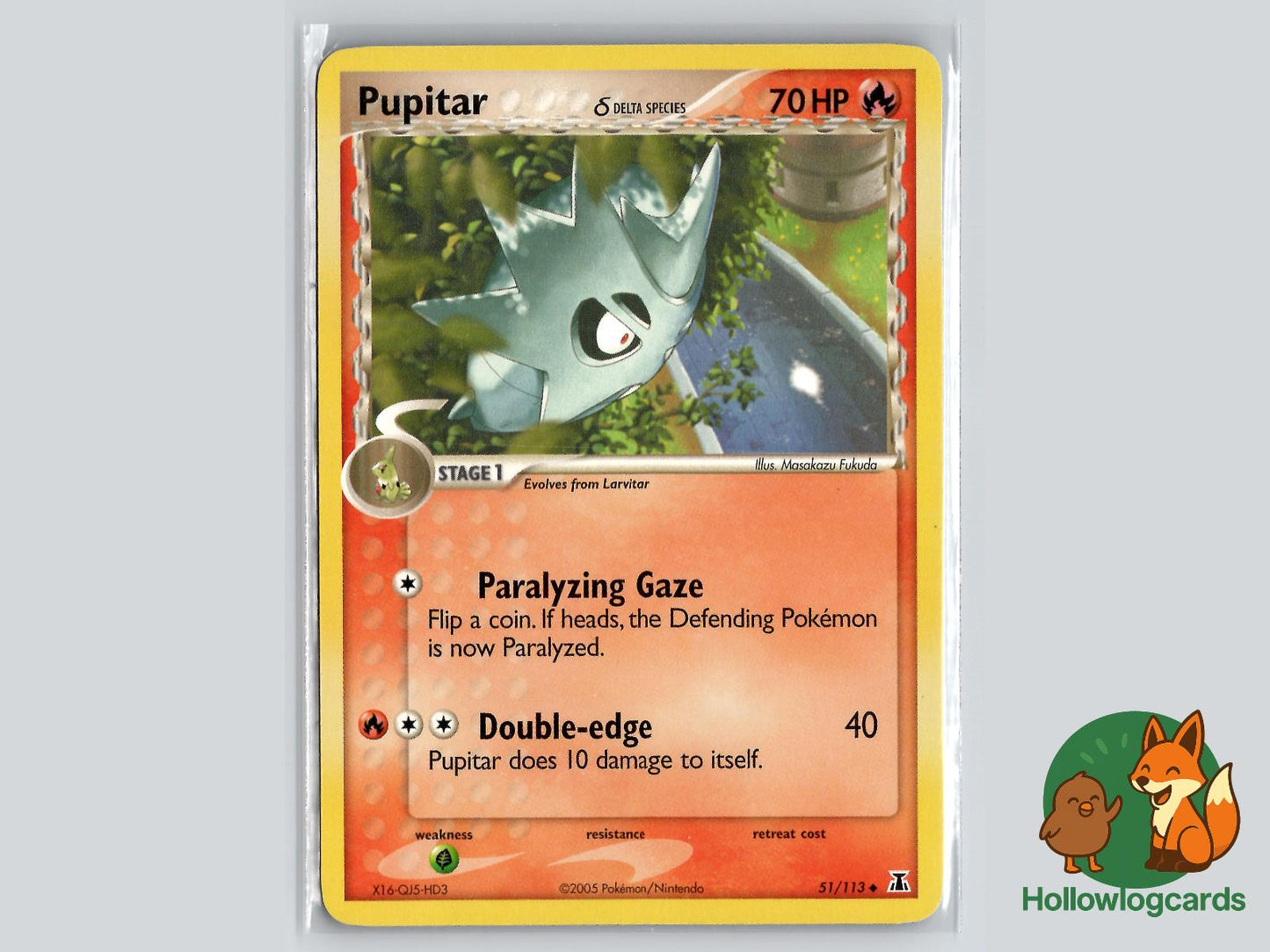 Pupitar (51/113) - Delta Species Pokémon Card