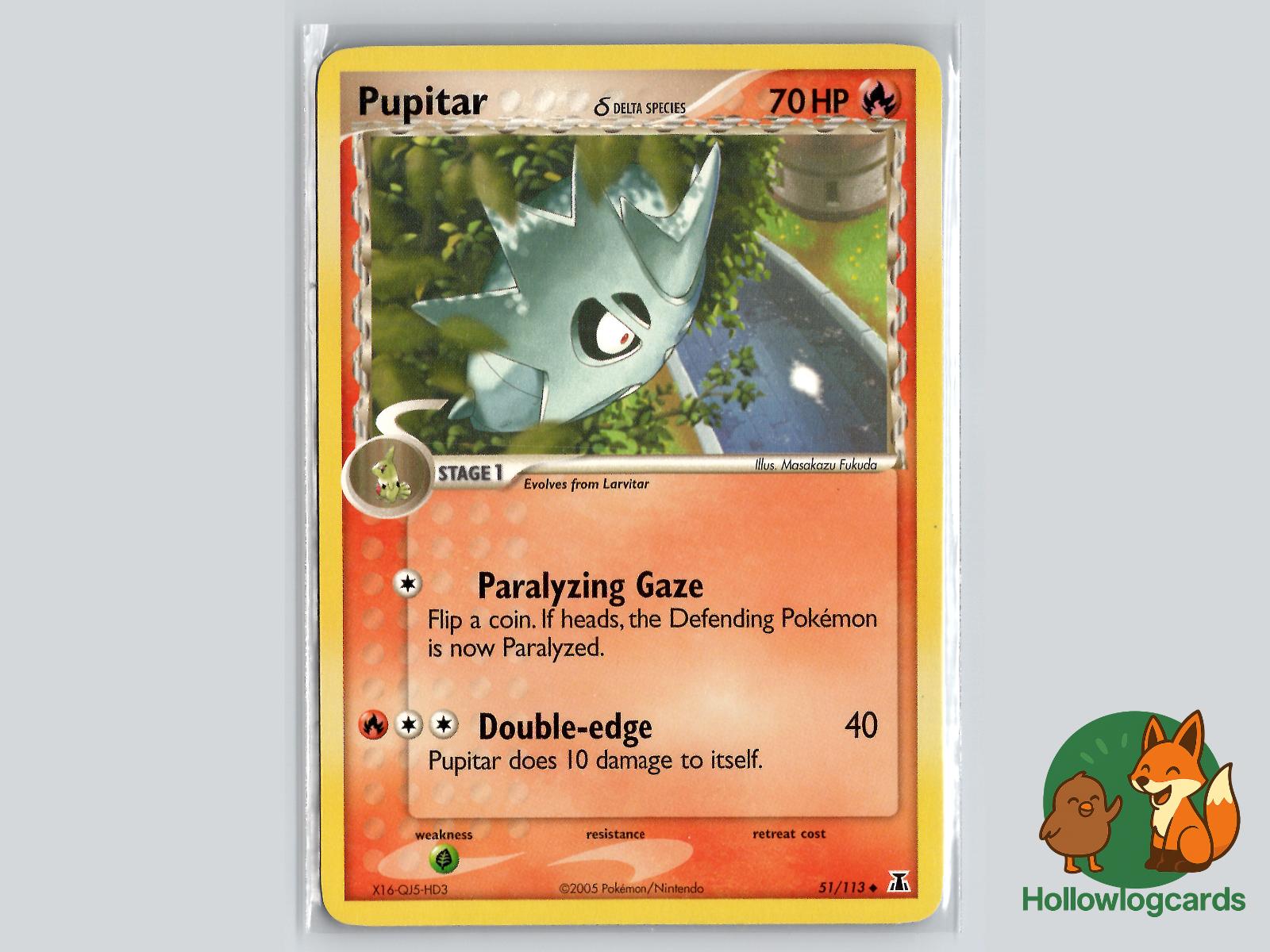 Pupitar (51/113) - Delta Species Pokémon Card