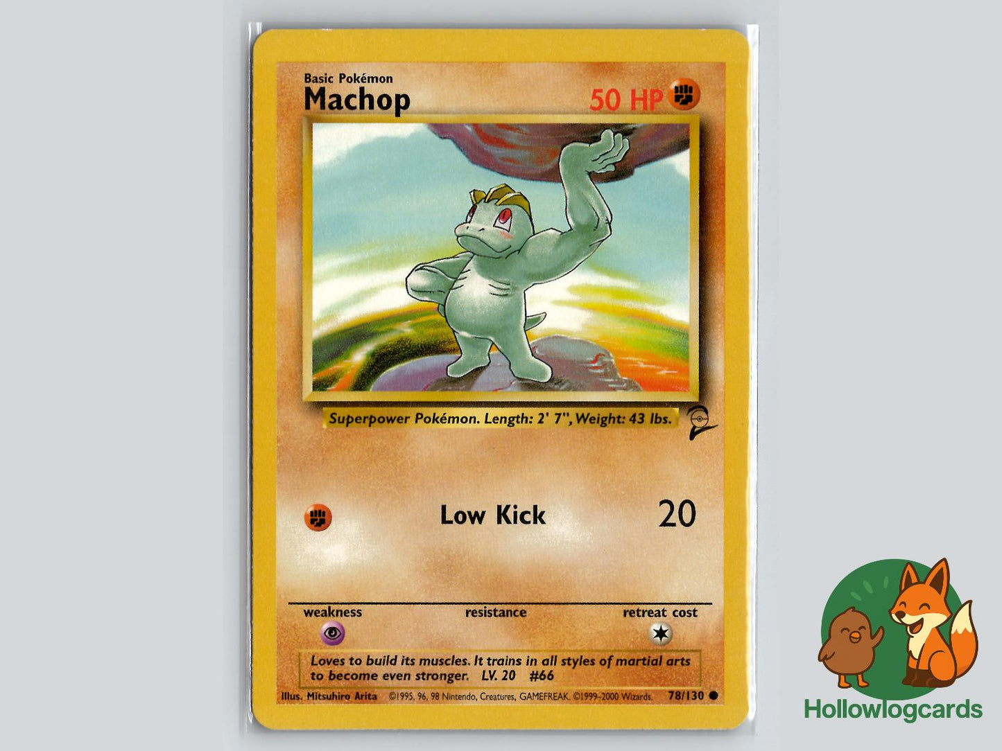 Machop (78/130) - Base Set 2 Pokémon Card