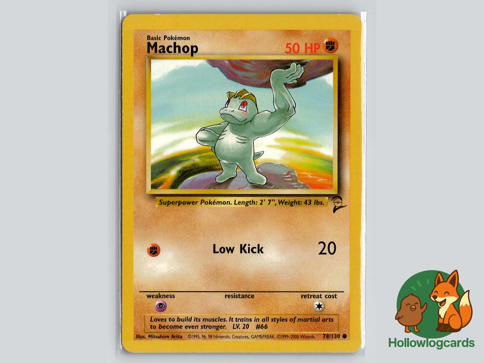 Machop (78/130) - Base Set 2 Pokémon Card
