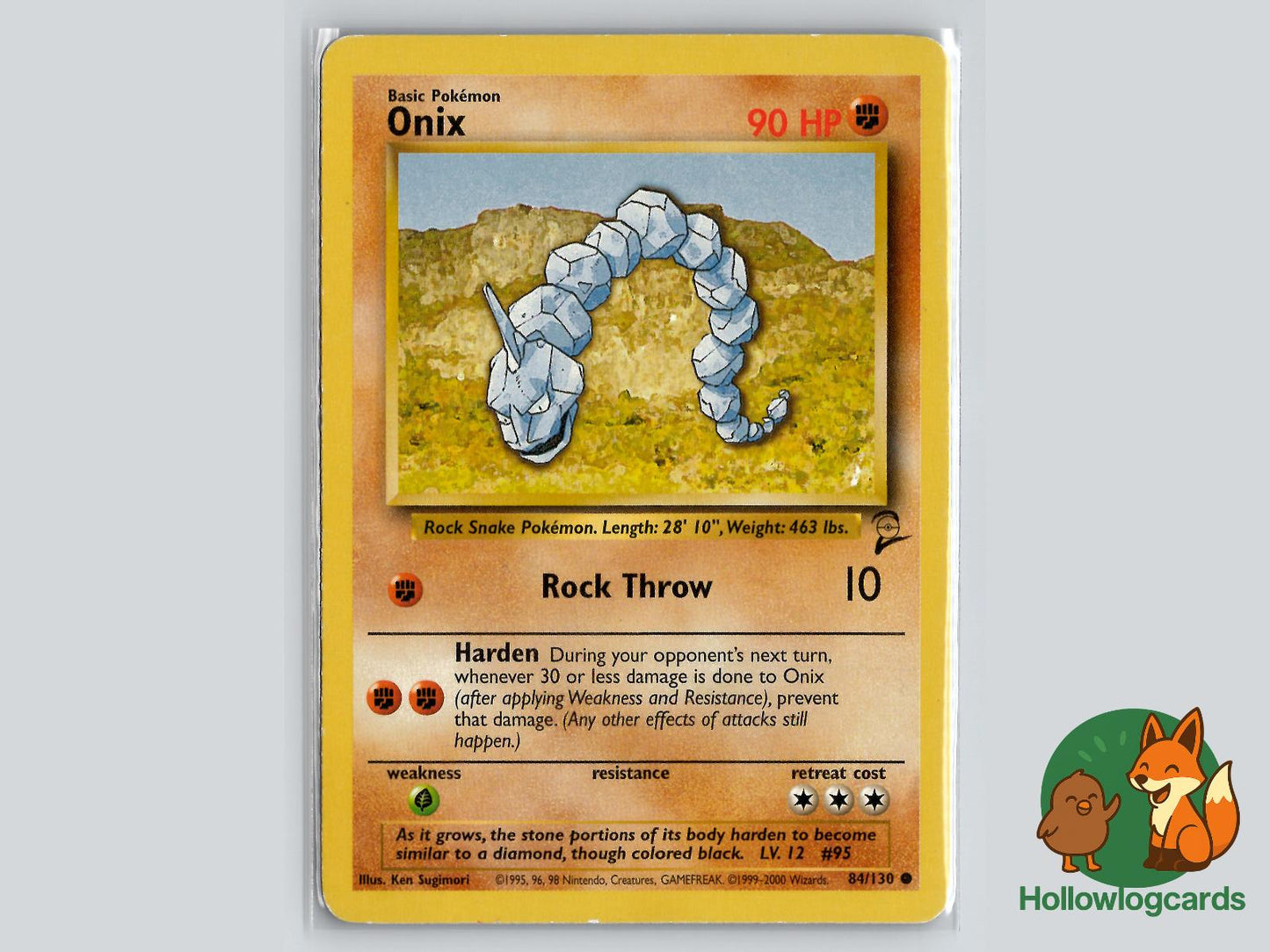 Onix (84/130) - Base Set 2 Pokémon Card