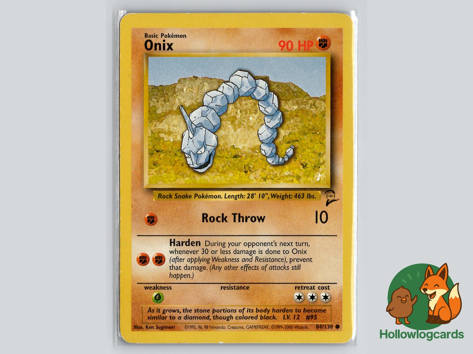Onix (84/130) - Base Set 2 Pokémon Card