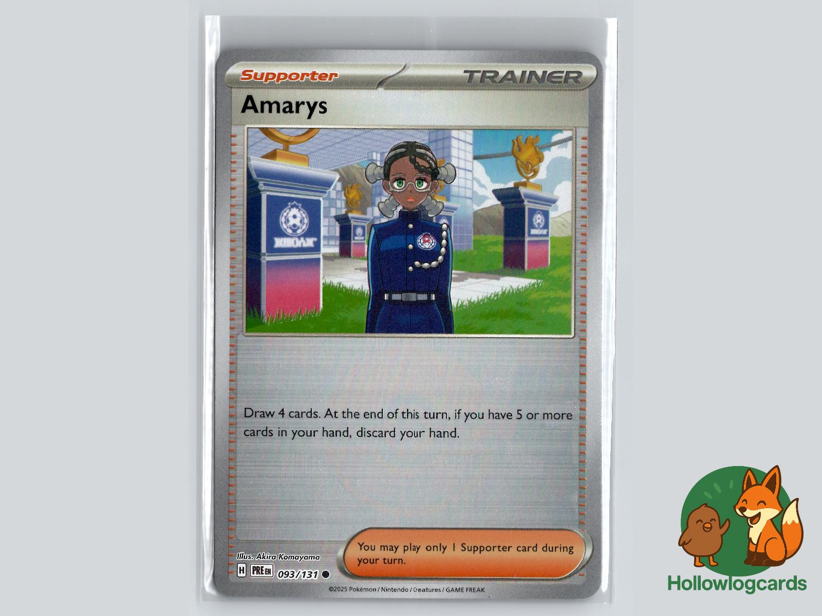 Amarys (093/131) - Prismatic Evolutions Pokémon Card