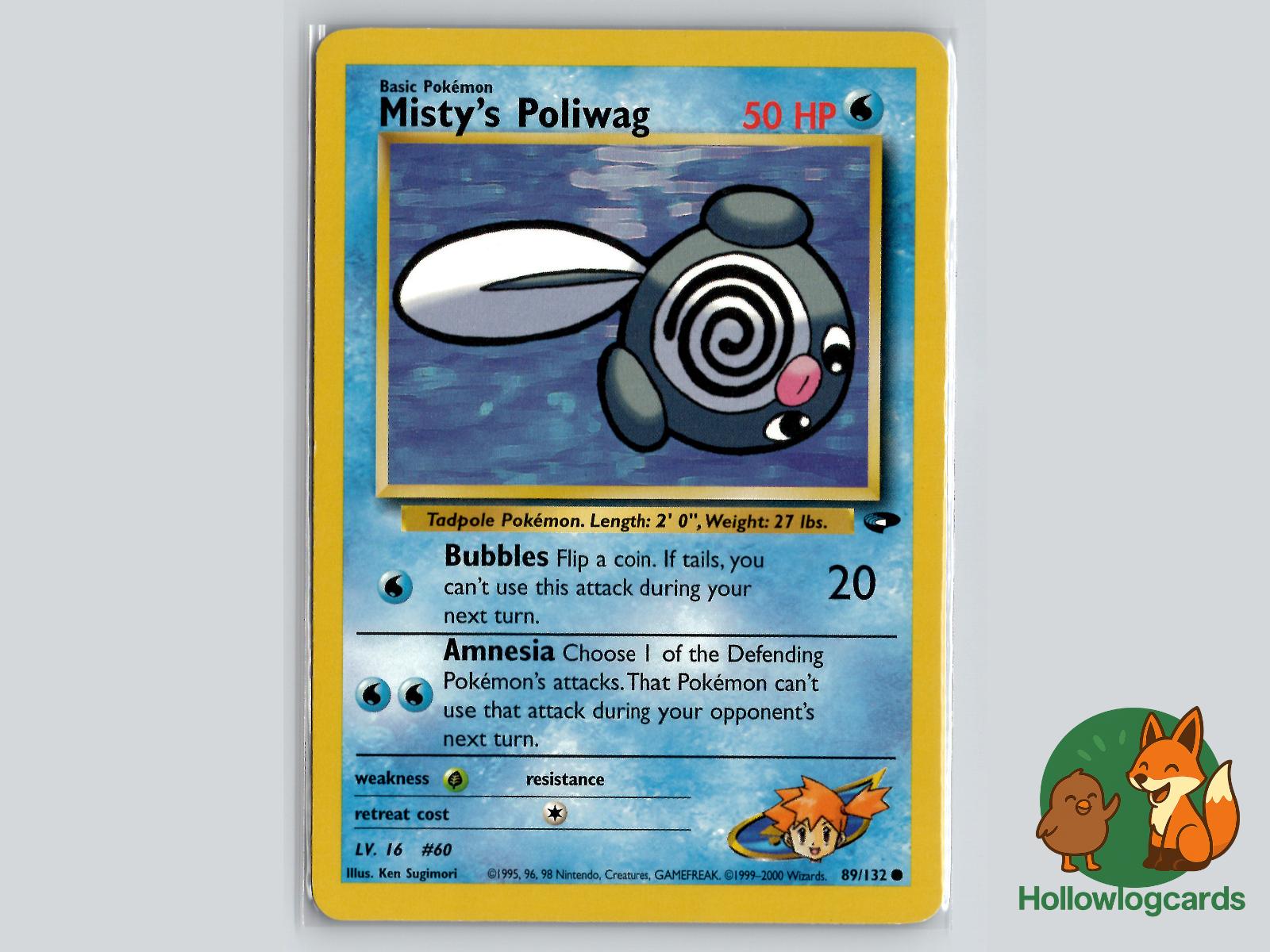 Misty's Poliwag (89/132) - Gym Challenge Pokémon Card