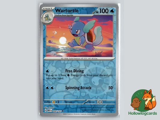 Wartortle (008/165) - 151 Pokémon Card