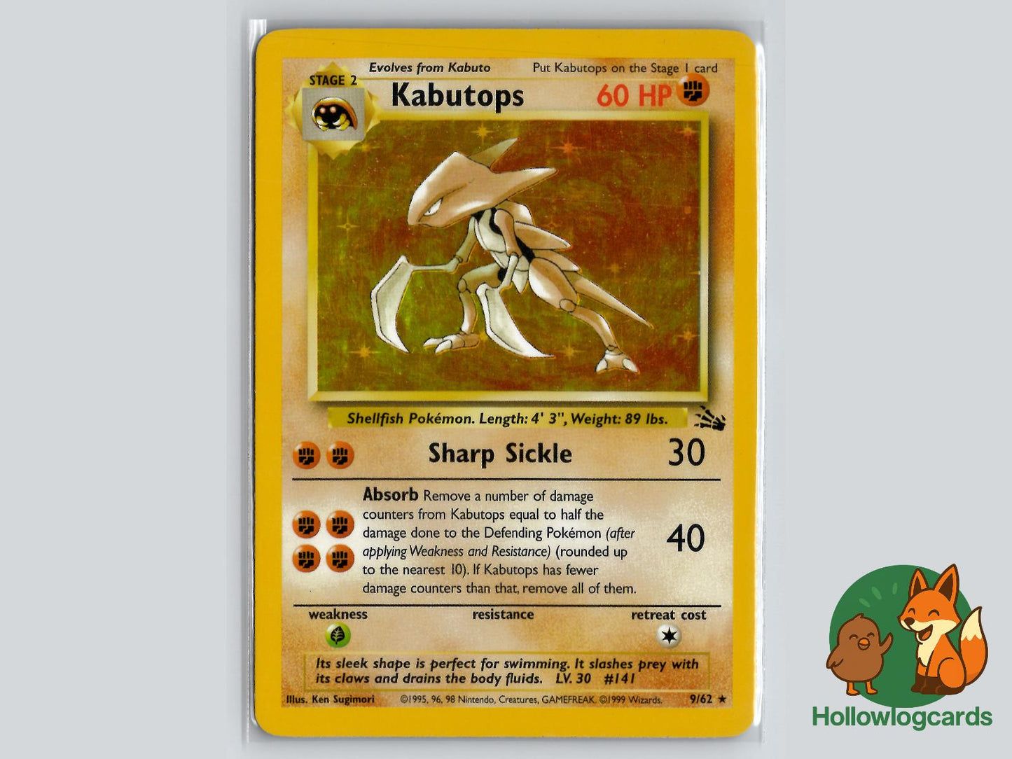 Kabutops (9/62) - Fossil Pokémon Card