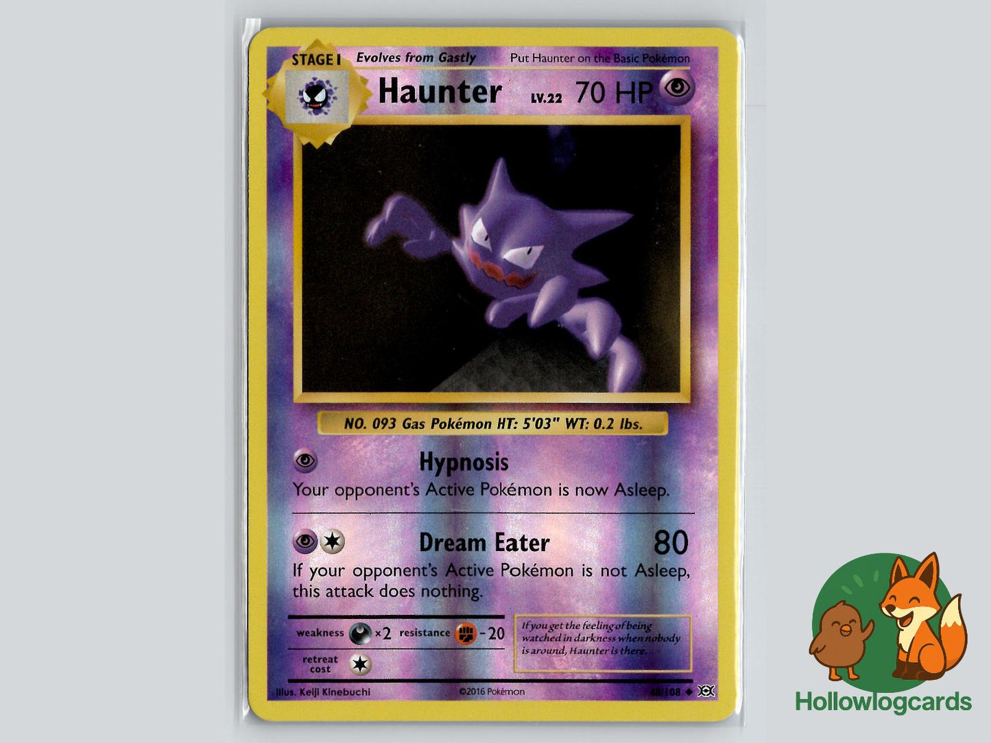Haunter (48/108) - Evolutions Pokémon Card